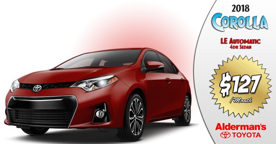 18 Corolla Lease Special Alderman S Toyota