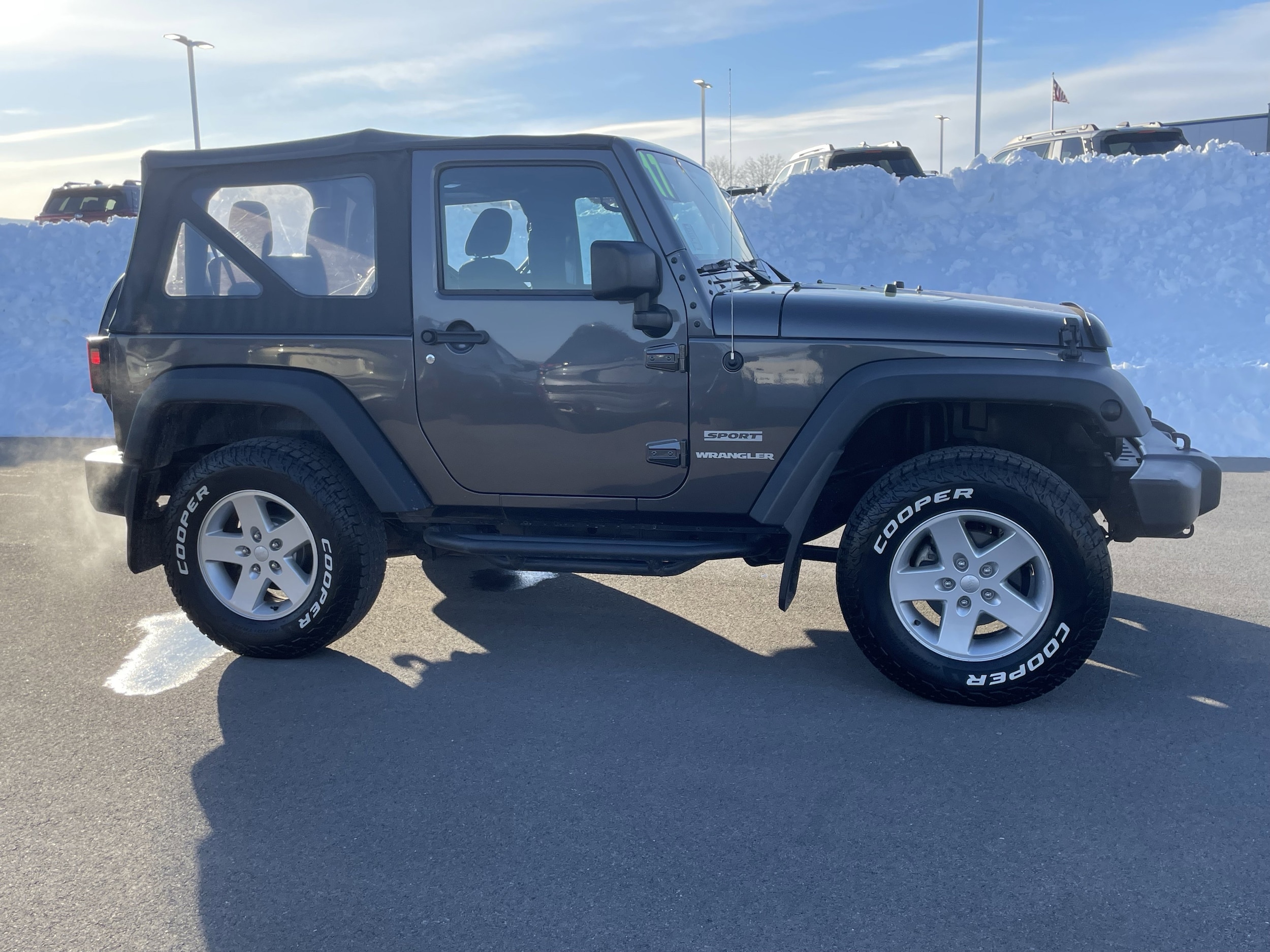 Used 2017 Jeep Wrangler Sport S with VIN 1C4AJWAG8HL639852 for sale in Muncy, PA