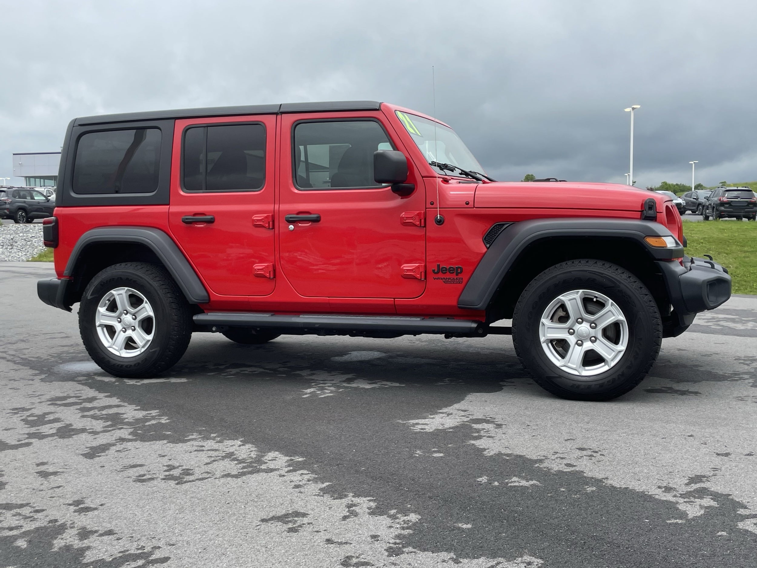 Used 2021 Jeep Wrangler Unlimited Sport S with VIN 1C4HJXDN8MW596623 for sale in Muncy, PA