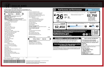 2025 Alfa Romeo Giulia AWD Sedan