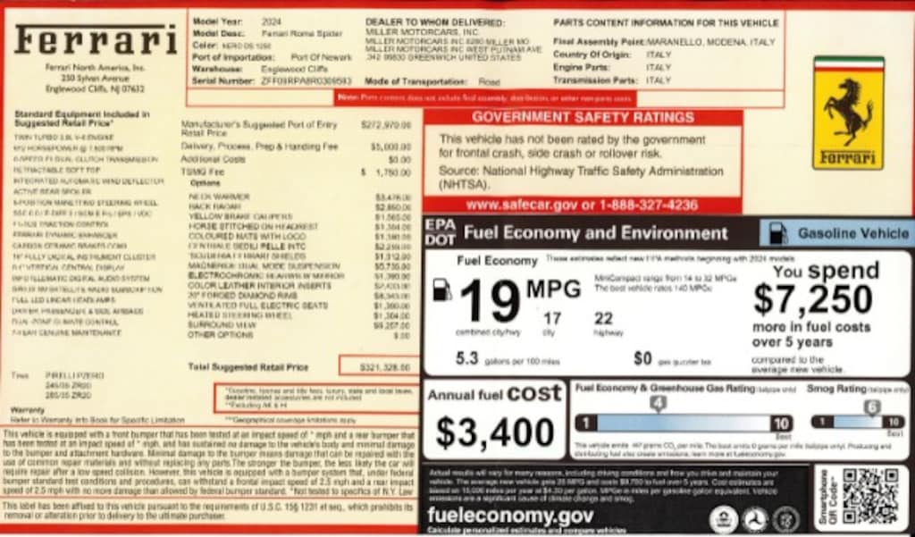 Used 2024 Ferrari Roma Spider Convertible