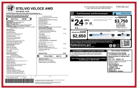 2025 Alfa Romeo Stelvio AWD Sport Utility