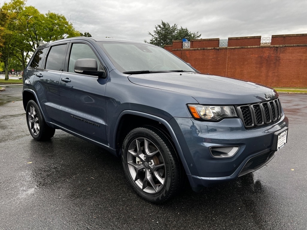 Used 2021 Jeep Grand Cherokee 80th Edition with VIN 1C4RJFBG7MC801286 for sale in Larchmont, NY