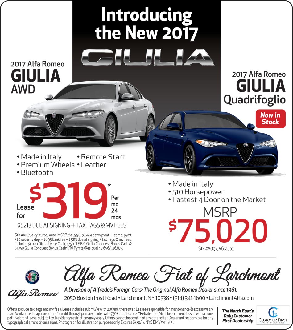 Newspaper Ad | Alfa Romeo Of Larchmont