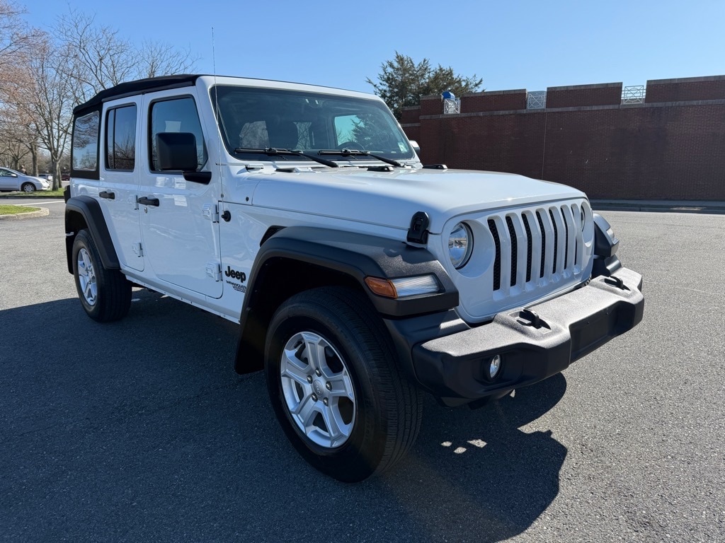 Used 2021 Jeep Wrangler Unlimited Sport S with VIN 1C4HJXDG1MW852344 for sale in Larchmont, NY