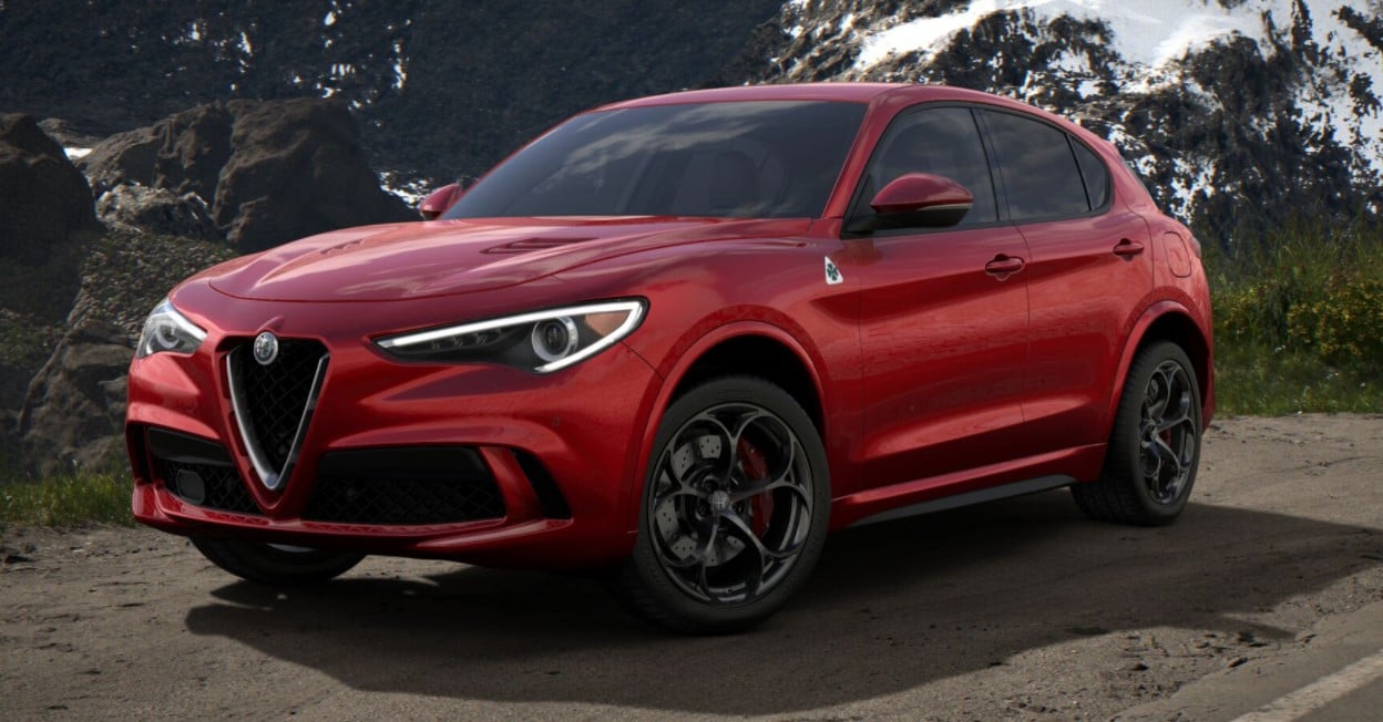 2018 Alfa Romeo Stelvio Quadrifoglio Front White Exterior 2018 Alfa Romeo Stelvio Quadrifoglio Front White Exterior