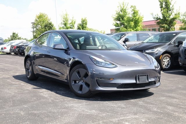 Used 2023 Tesla Model 3 Base with VIN 5YJ3E1EA2PF470595 for sale in St. Peters, MO