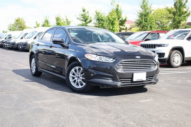 Used 2015 Ford Fusion S with VIN 3FA6P0G76FR182617 for sale in St. Peters, MO