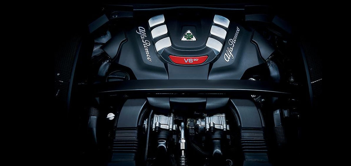 Alfa Romeo Giulia 90 Degree Twin-Turbo V6 Engine