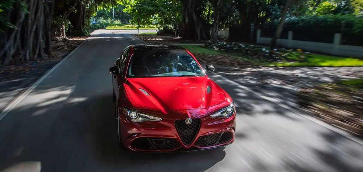 Red Giulia Alfa Romeo Quadrifoglio