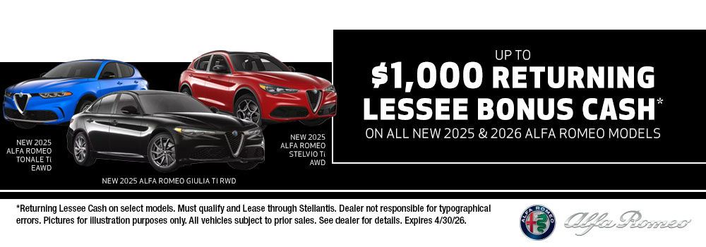 Current New Car Lease Deals At Mid Rivers Alfa Romeo