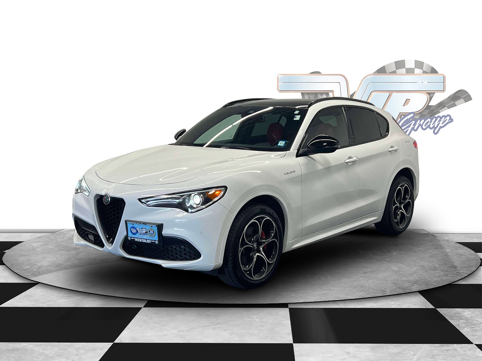 Used 2022 Alfa Romeo Stelvio Ti Veloce with VIN ZASPAKBN0N7D27374 for sale in Westbury, NY