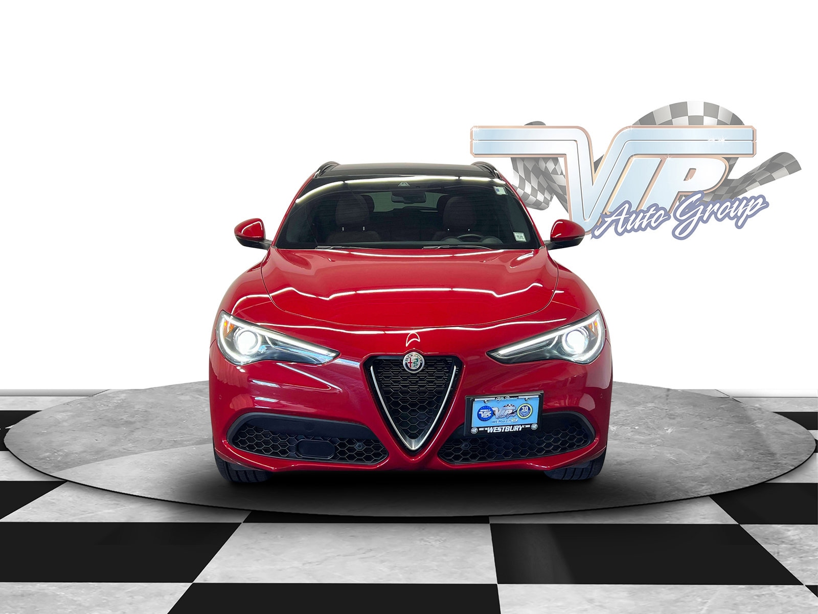Used 2021 Alfa Romeo Stelvio Ti Sport with VIN ZASPAKBNXM7D14291 for sale in Westbury, NY