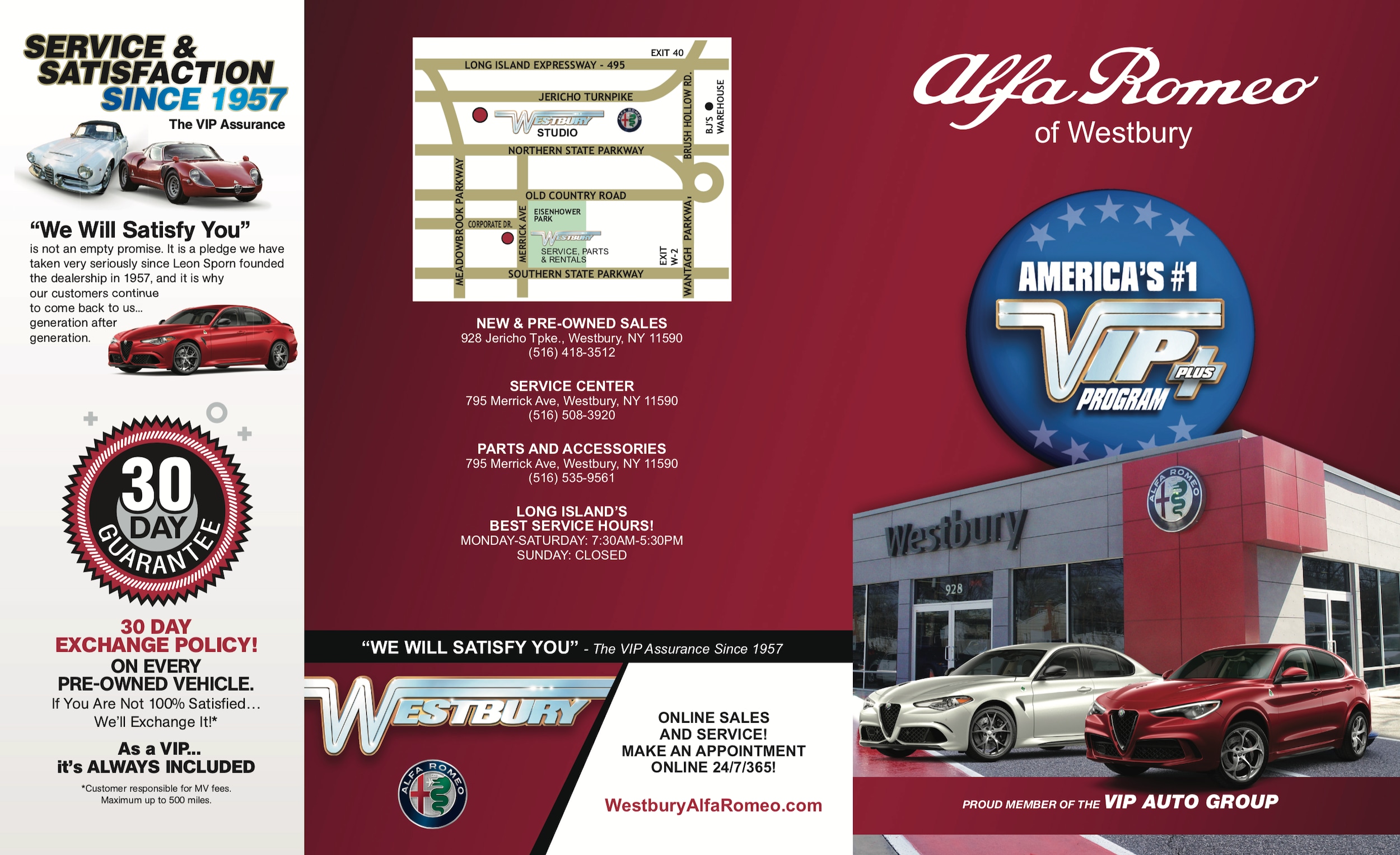 VIP+ Program at Westbury ALFA Romeo Alfa Romeo of Westbury