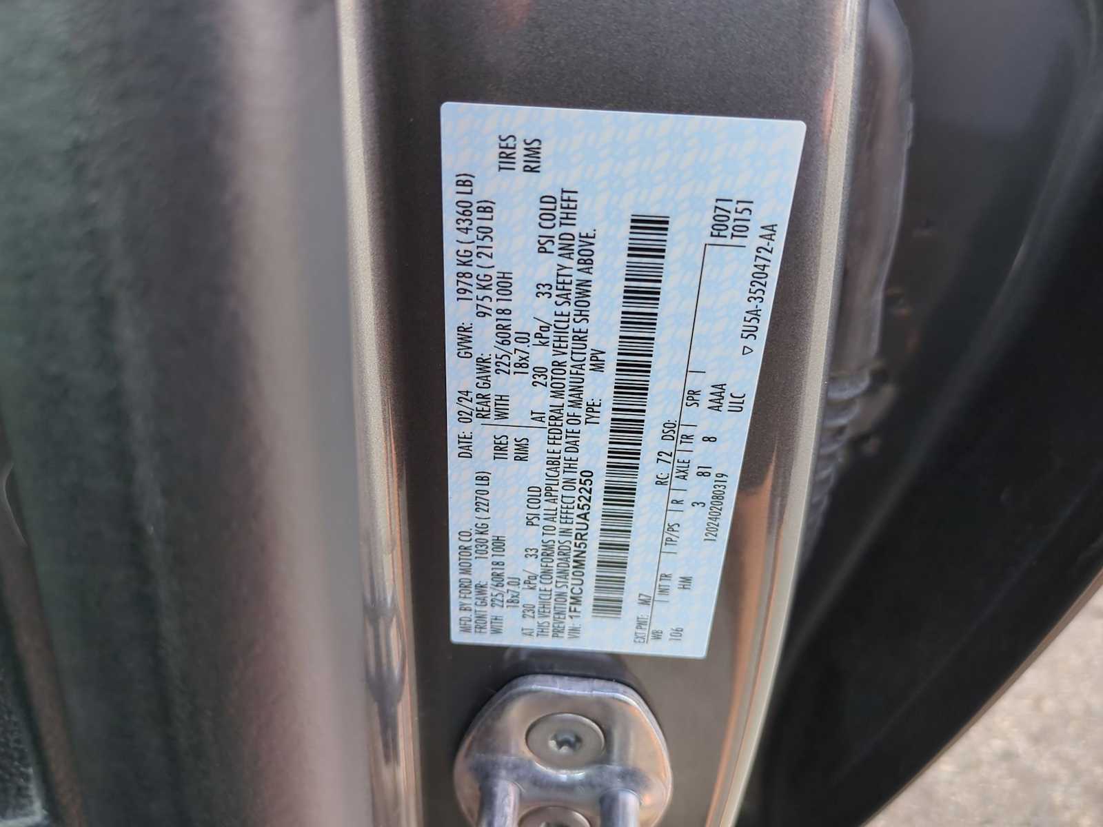 Thumbnail: 2024 Ford Escape - 33