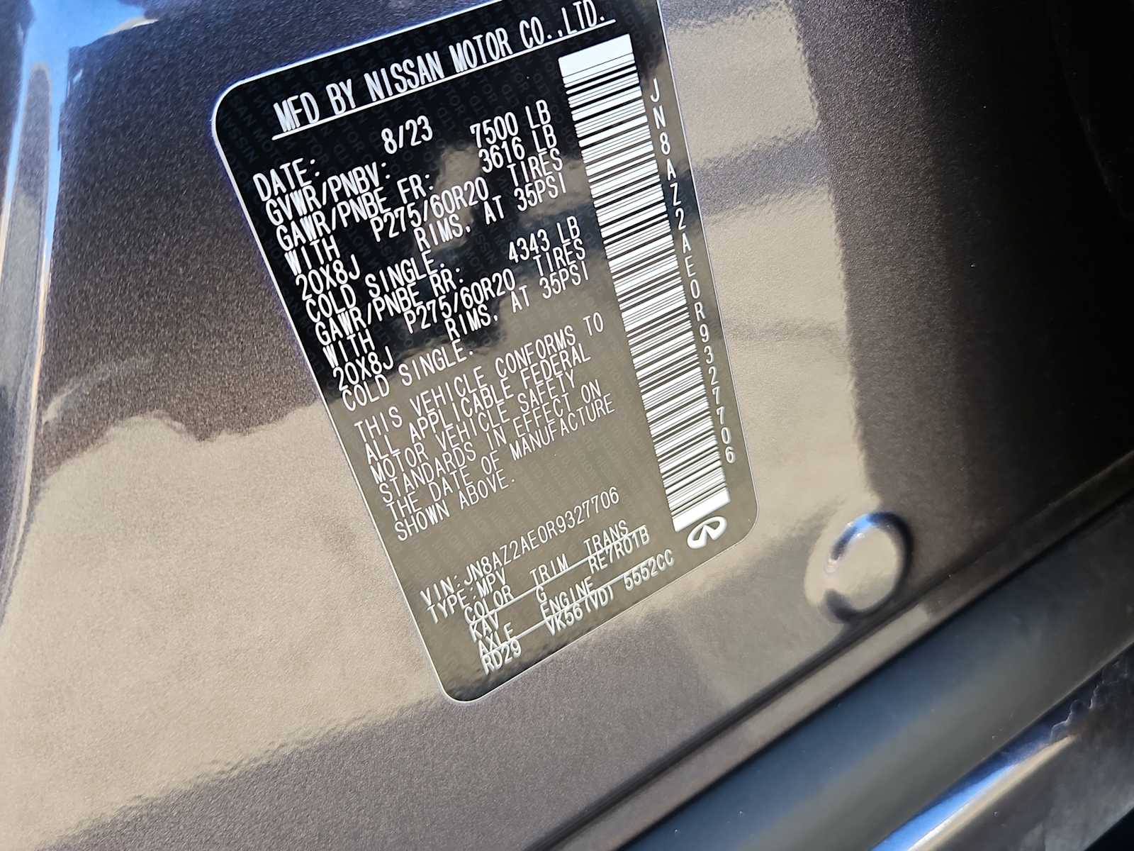 Thumbnail: 2024 INFINITI QX80 - 25