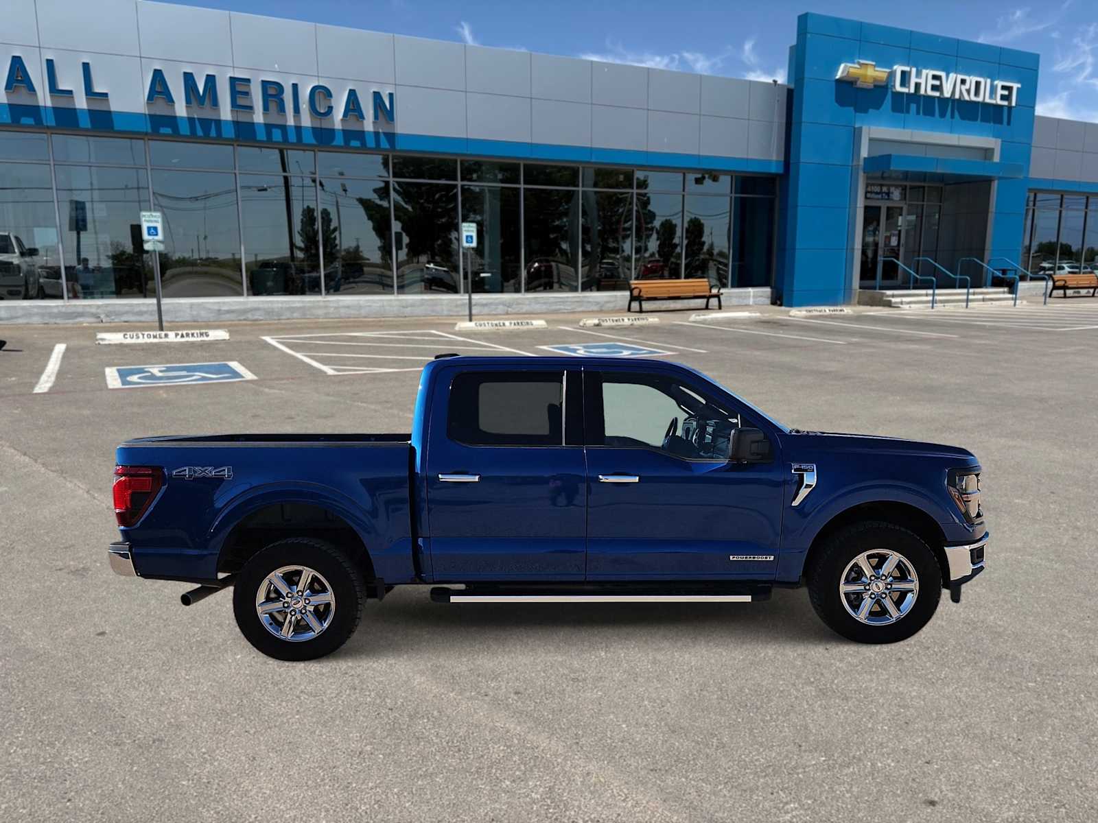 Used 2024 Ford Truck SuperCrew Cab XLT Atlas Blue Metallic For