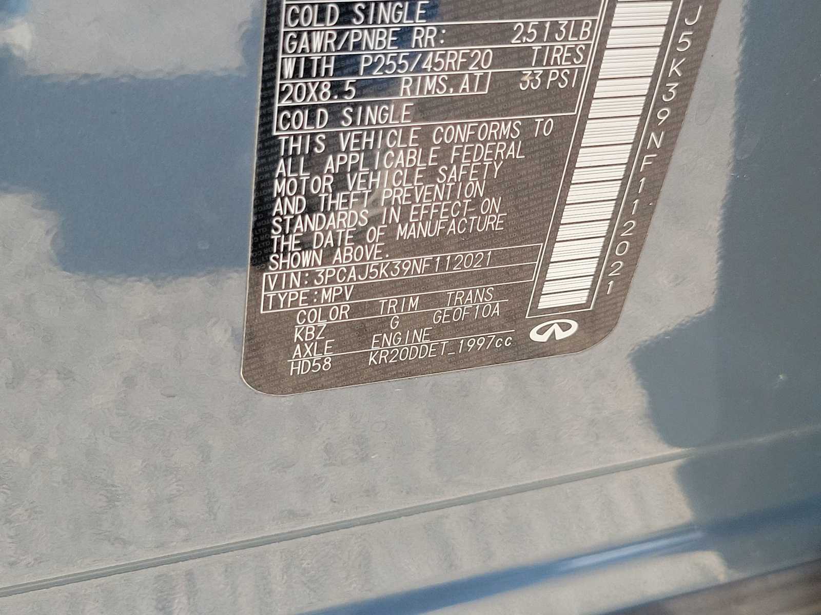 Thumbnail: 2022 INFINITI QX55 - 21