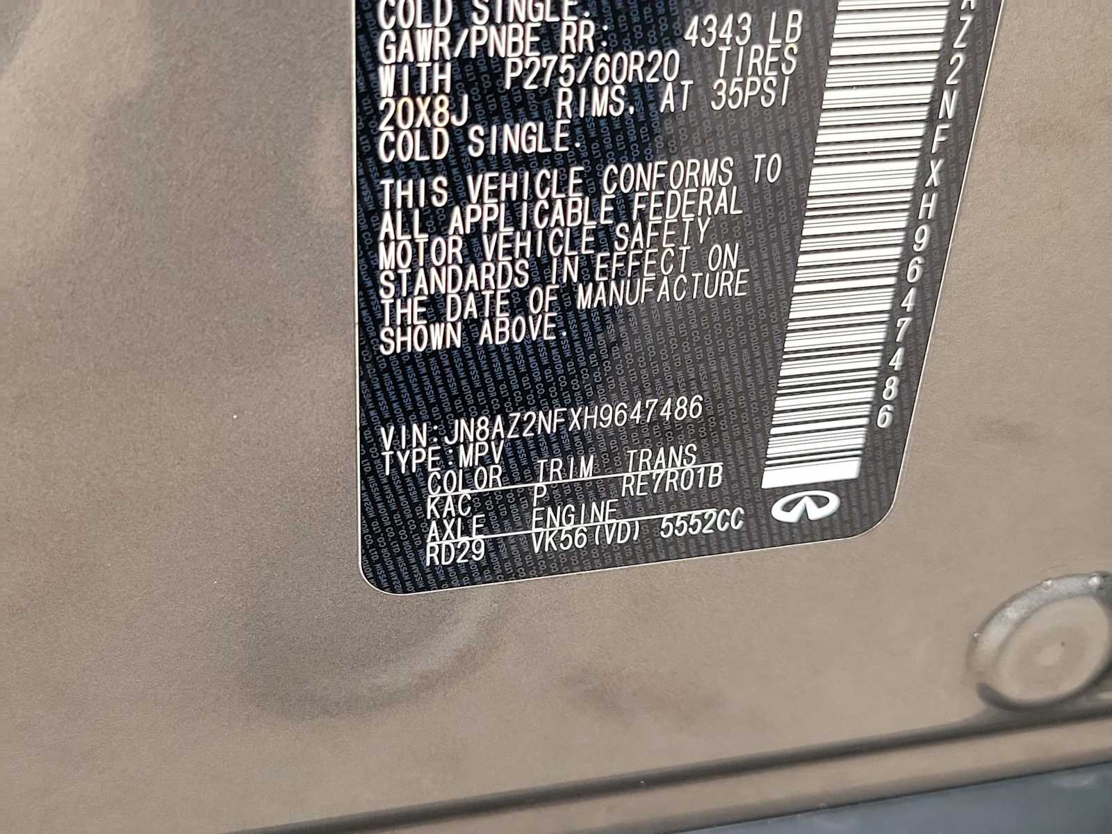 Thumbnail: 2017 INFINITI QX80 - 21