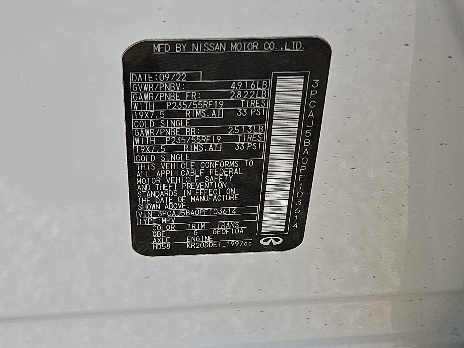 Thumbnail: 2023 INFINITI QX50 - 25