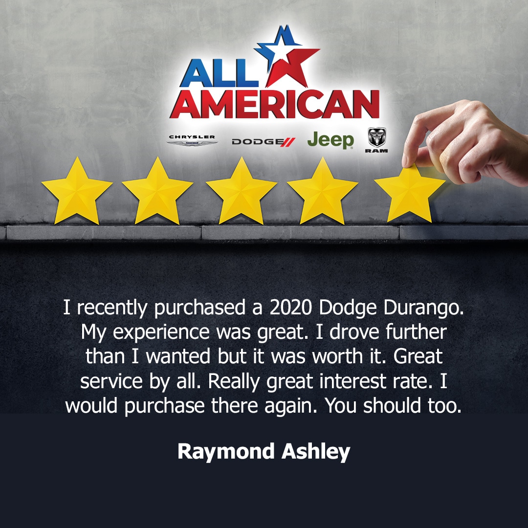 All American CDJR Reviews Oneonta, AL Dealership