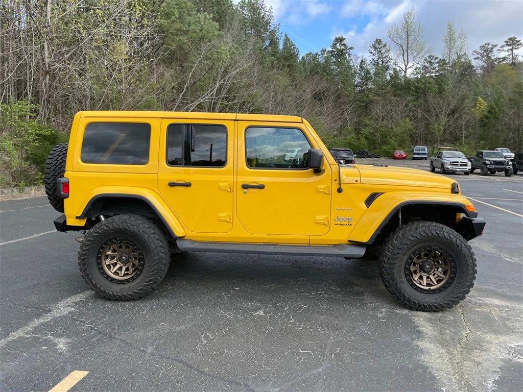 Used 2020 Jeep Wrangler Unlimited Sahara with VIN 1C4HJXEN1LW115446 for sale in Oneonta, AL