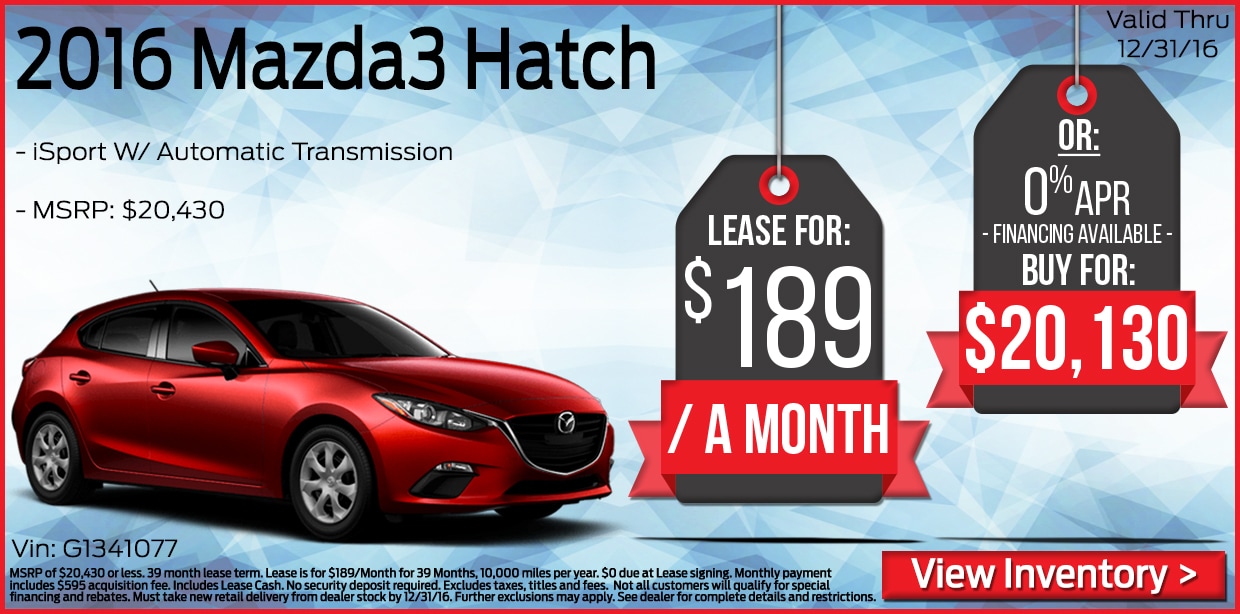 New Mazda Lease Specials In Nj And Other Deals