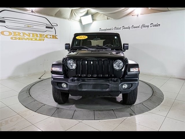 Used 2020 Jeep Wrangler Unlimited Sport with VIN 1C4HJXDN6LW128713 for sale in Forest City, PA