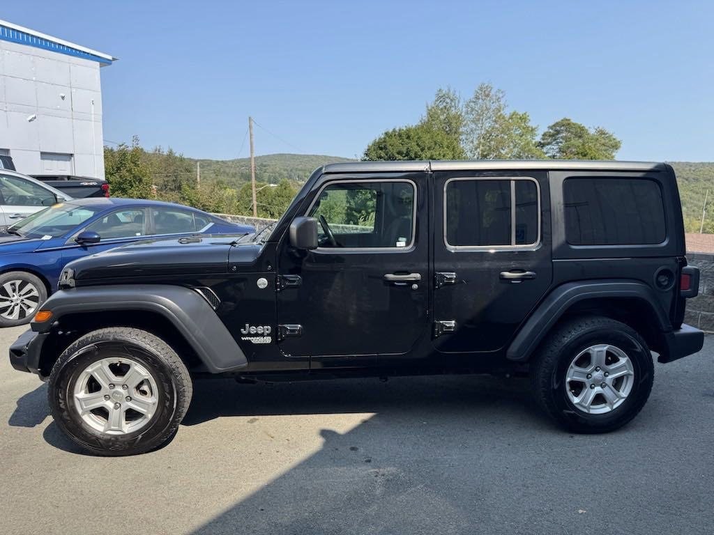 Used 2020 Jeep Wrangler Unlimited Sport S with VIN 1C4HJXDG6LW238551 for sale in Forest City, PA