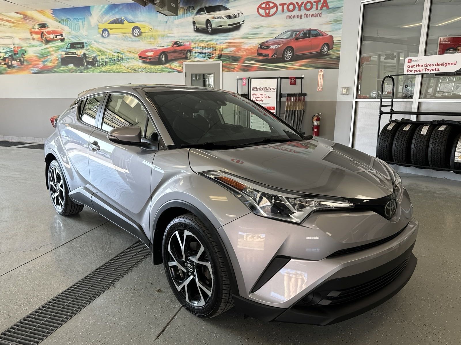 Certified 2018 Toyota C-HR XLE with VIN JTNKHMBX8J1009071 for sale in Franklin, PA