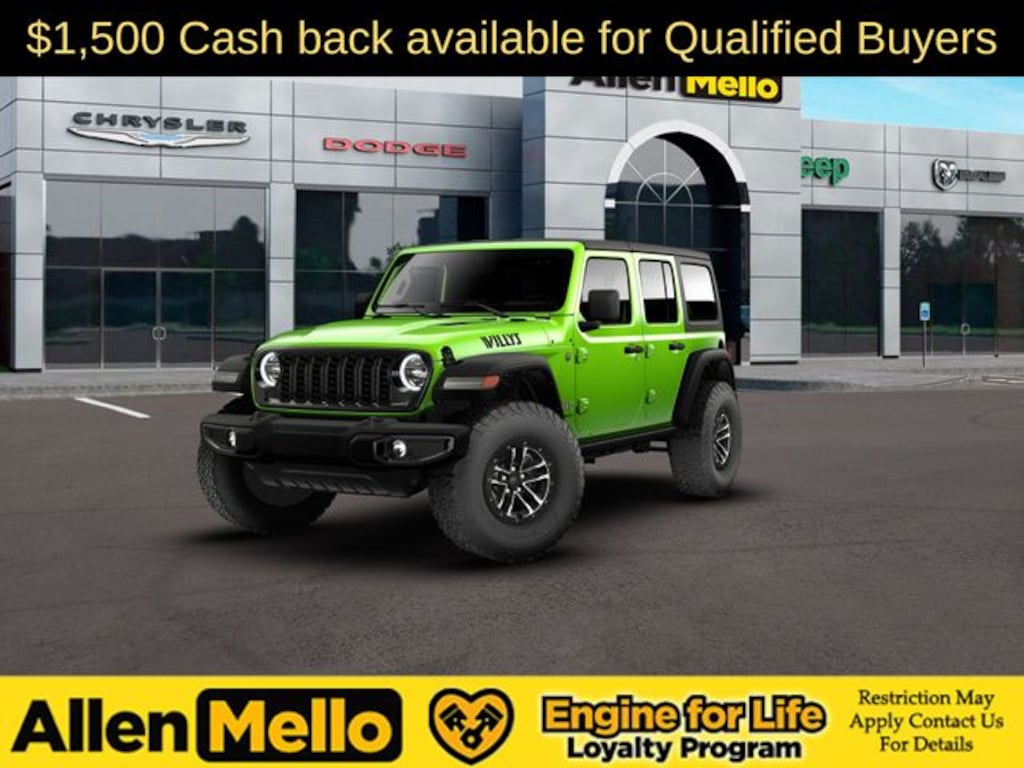 New 2026 Jeep Wrangler 4-DOOR WILLYS Sport Utility