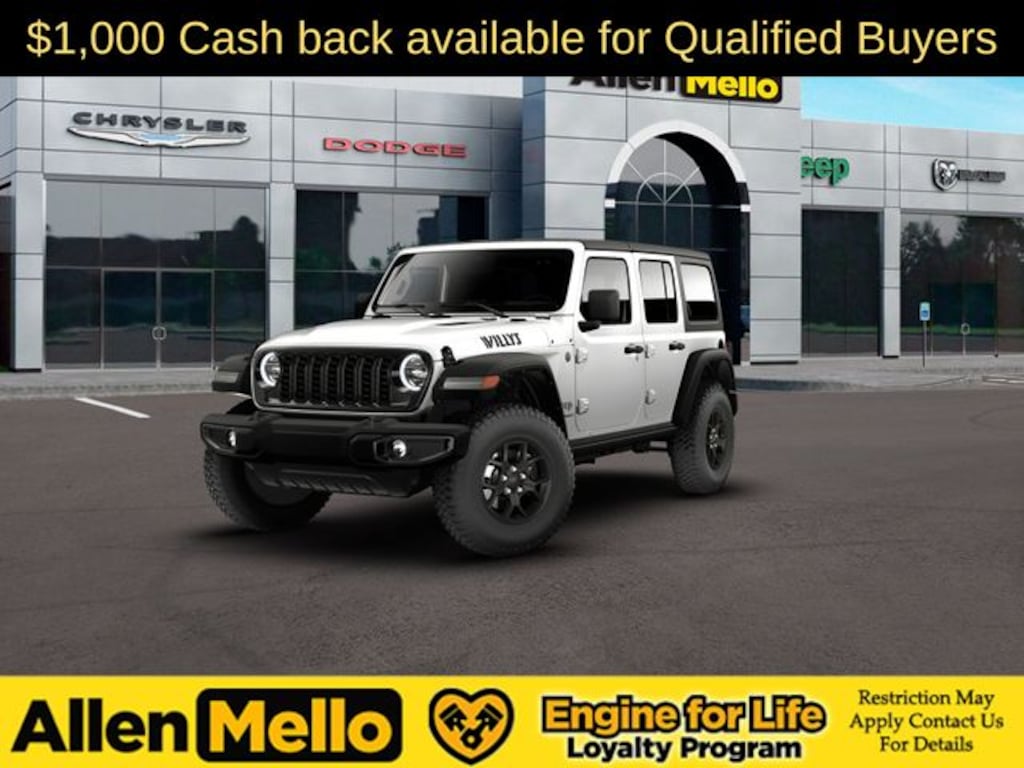 New 2026 Jeep Wrangler 4-DOOR WILLYS Sport Utility