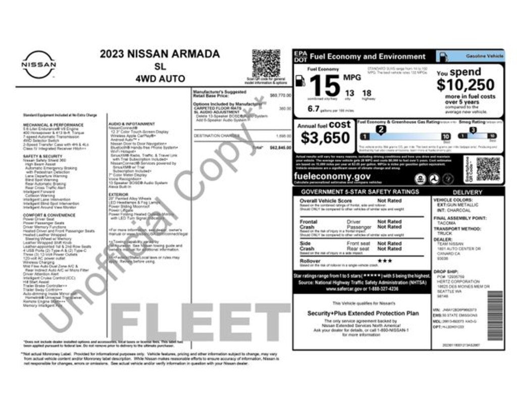 Used 2023 Nissan Armada SL SUV