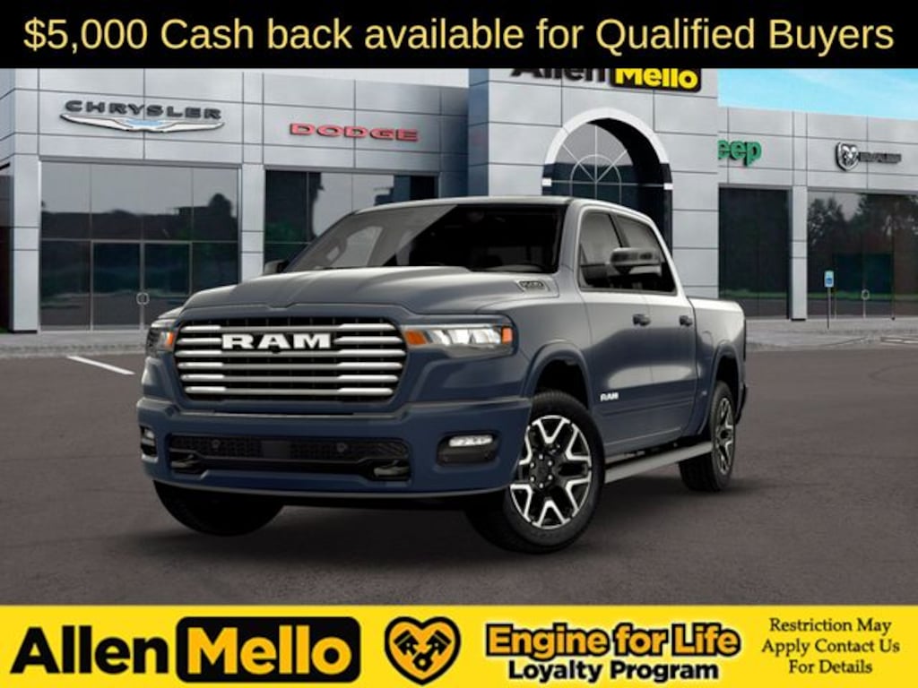 New 2026 Ram 1500 LARAMIE CREW CAB 4X4 5'7 BOX Pickup