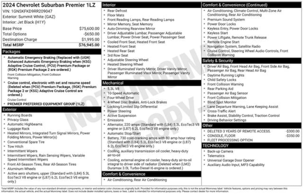 Used 2024 Chevrolet Suburban Premier SUV
