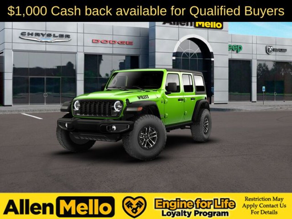 New 2026 Jeep Wrangler 4-DOOR WILLYS Sport Utility