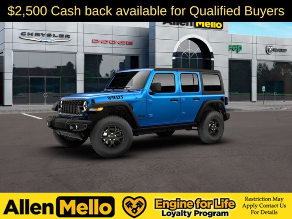 New 2026 Jeep Wrangler 4-DOOR WILLYS Sport Utility