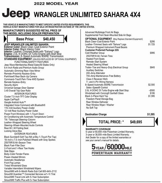 Certified 2022 Jeep Wrangler Unlimited Sahara with VIN 1C4HJXEN8NW123563 for sale in Nashua, NH