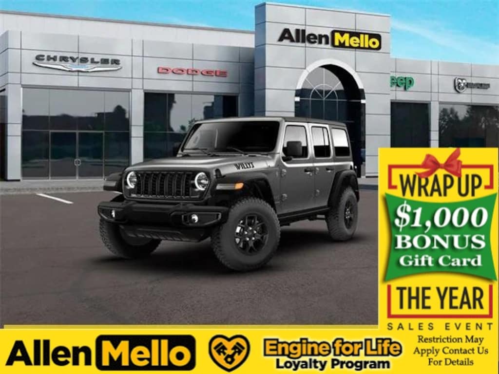New 2026 Jeep Wrangler 4-DOOR WILLYS Sport Utility