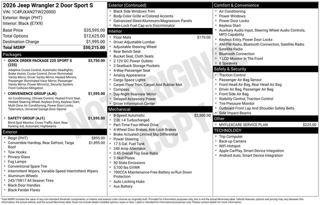 2026 Jeep Wrangler 2-Door