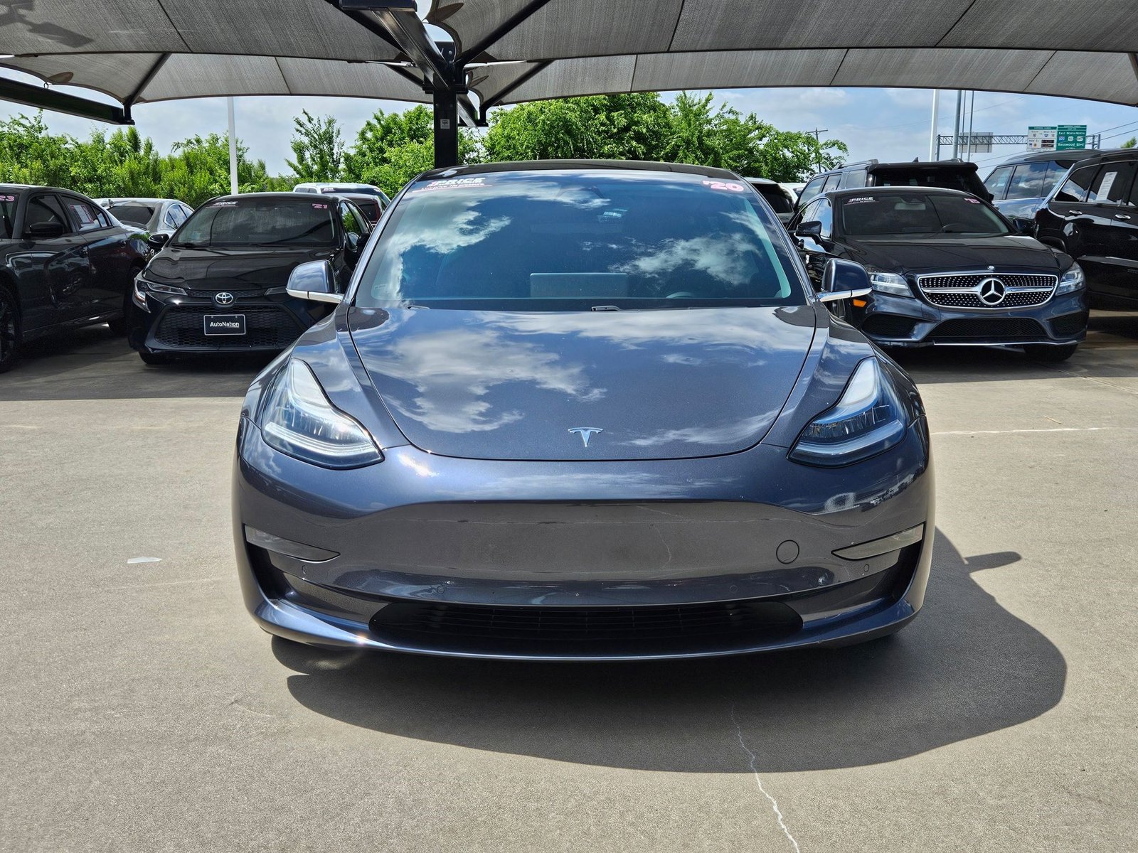 Used 2020 Tesla Model 3 Base with VIN 5YJ3E1EBXLF801247 for sale in Fort Worth, TX
