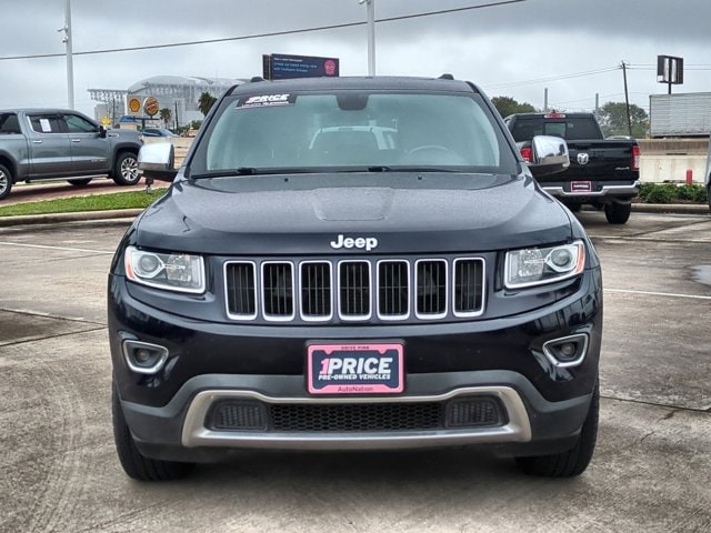 Used 2015 Jeep Grand Cherokee Limited with VIN 1C4RJEBGXFC825434 for sale in Houston, TX