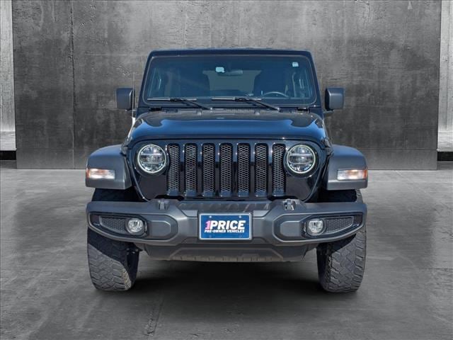 Used 2022 Jeep Wrangler Unlimited Willys with VIN 1C4HJXDG5NW164252 for sale in Houston, TX
