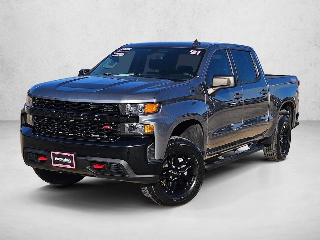 Used 2021 Chevrolet Silverado 1500 Custom Trail Boss Crew Cab Pickup