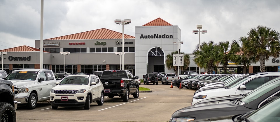 Outside view of AutoNation Chrysler Dodge Jeep Ram Katy