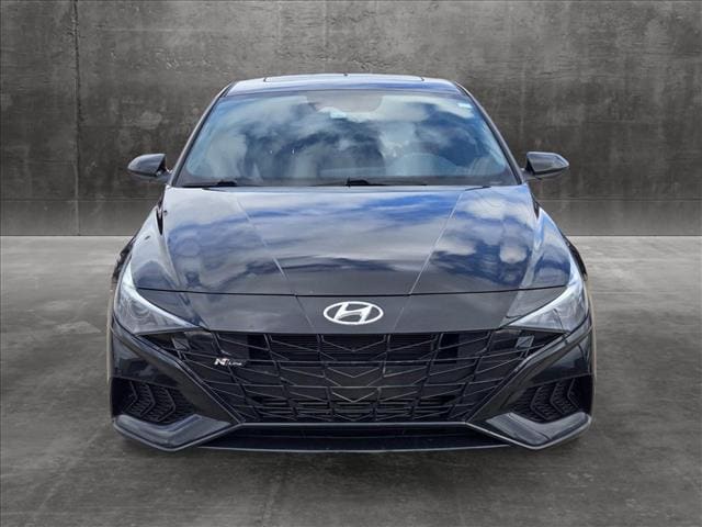 Used 2021 Hyundai Elantra N Line with VIN KMHLR4AF9MU174253 for sale in Katy, TX