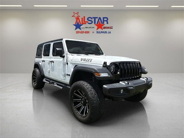 Used 2021 Jeep Wrangler Unlimited Willys with VIN 1C4HJXDM4MW671504 for sale in Sulphur, LA