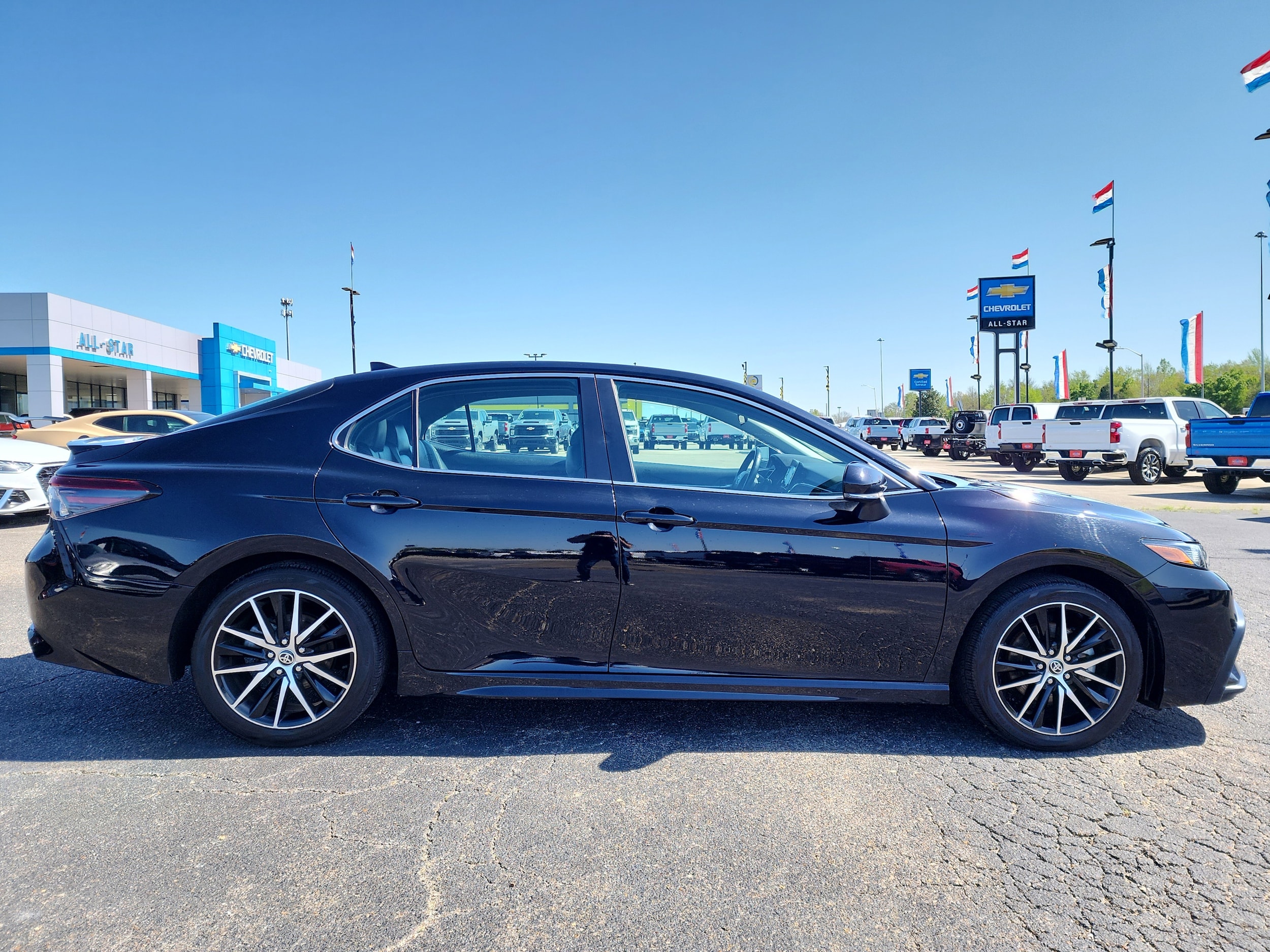 Used 2023 Toyota Camry SE with VIN 4T1G11AK6PU796687 for sale in Olive Branch, MS