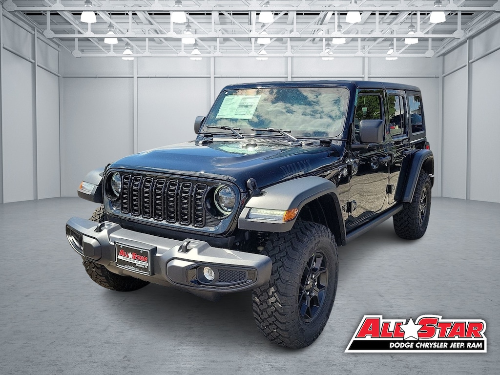 New 2025 Jeep Wrangler 4-DOOR WILLYS Sport Utility