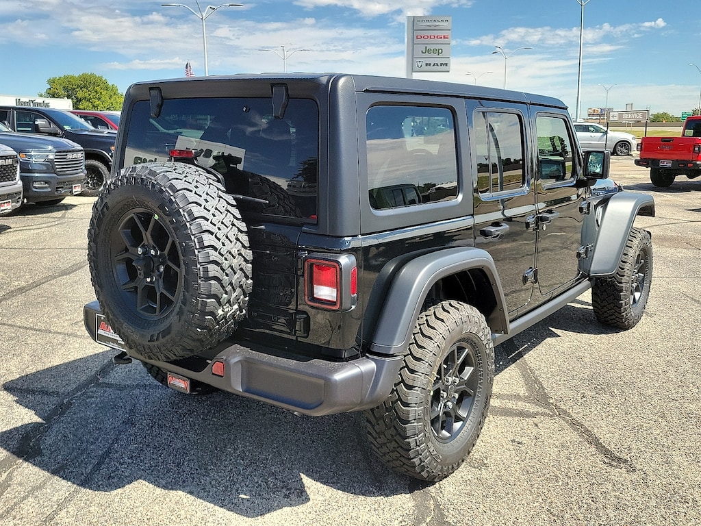 New 2025 Jeep Wrangler 4-DOOR WILLYS Sport Utility